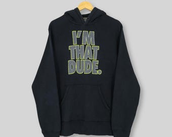 Vintage Nike Swoosh Hoodie Sweatshirt XLarge I'm That Dude Nike Spell Out Logo Sweater Nike Usa Jumper Nike Streetwear Pullover Size XL