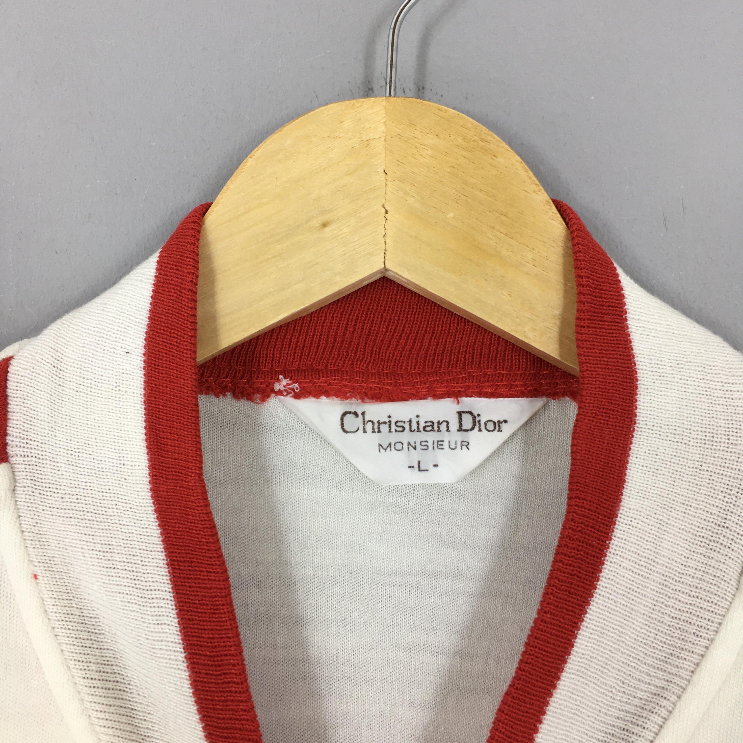Vintage 90s Christian Dior Monsieur Zipper Sweater Large CD Dior
