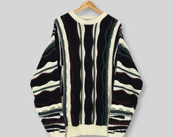 Vintage 90s Christian Dior Monsieur Zipper Sweater Large CD Dior