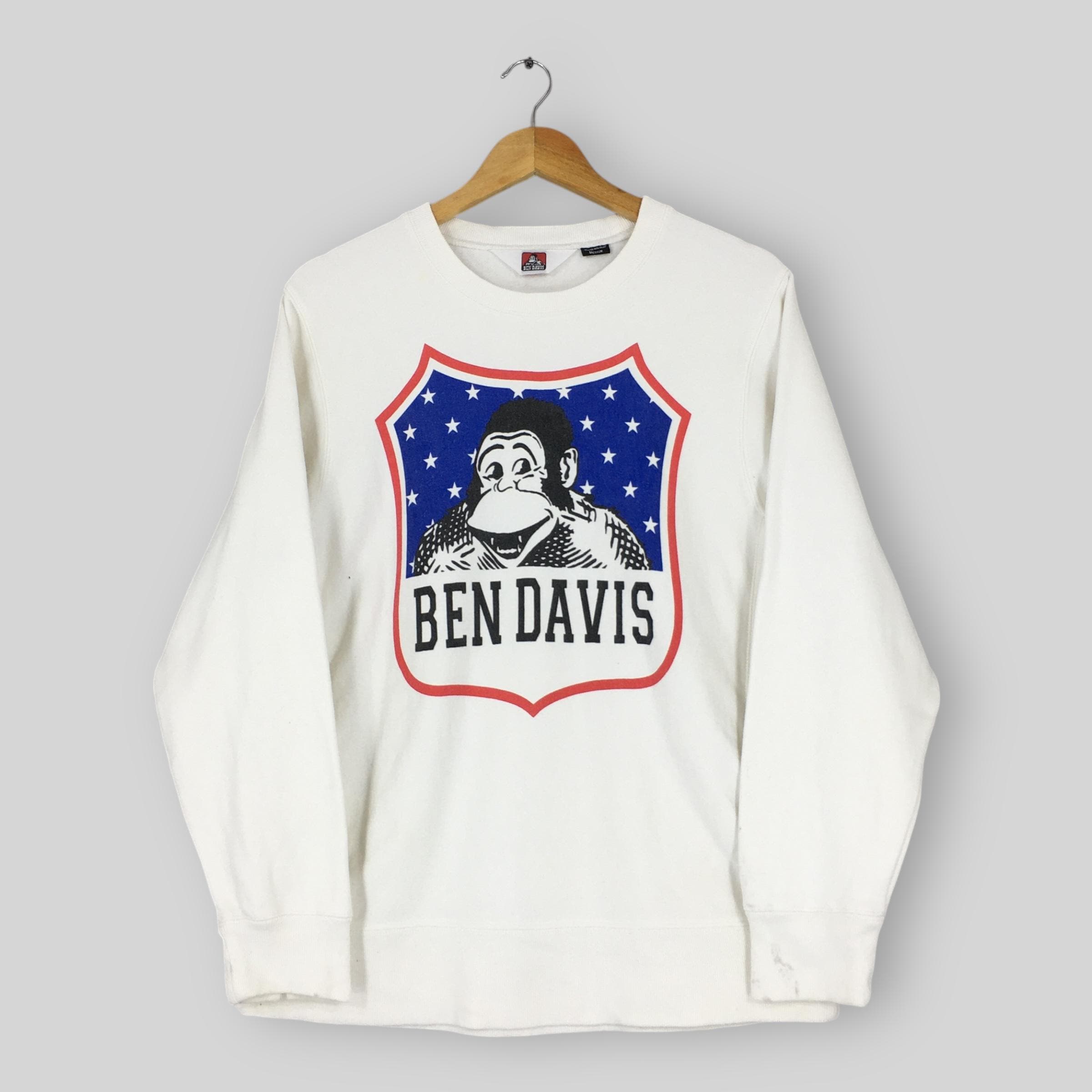 Vintage Ben Davis San Francisco White Sweatshirt Medium Ben Davis