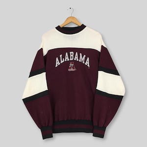 RARE Vintage Alabama Crimson Tide NCAA Sweatshirt Large Alabama Crimson Tide Embroidered Logo Sweater University of Alabama Crewneck Size L