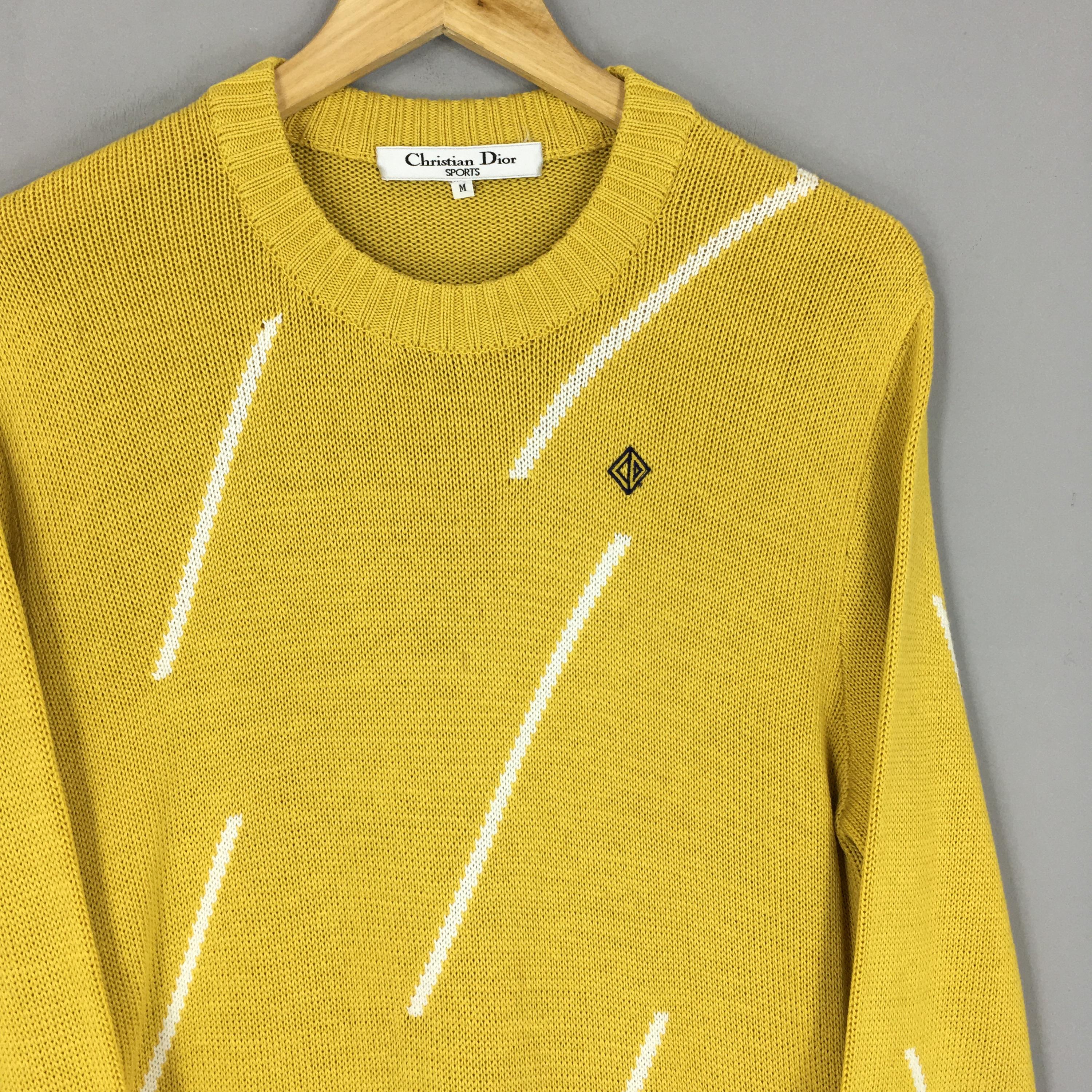 Vintage 90s Christian Dior Monsieur Knit Sweater Medium CD Dior