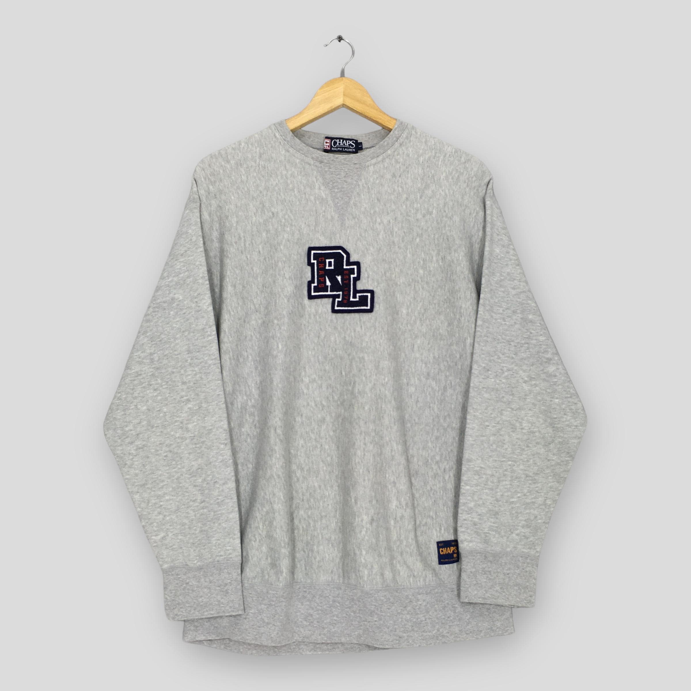 Sweatshirt Femme Chaps Taille L - Rose Rayé Manches Asymétriques