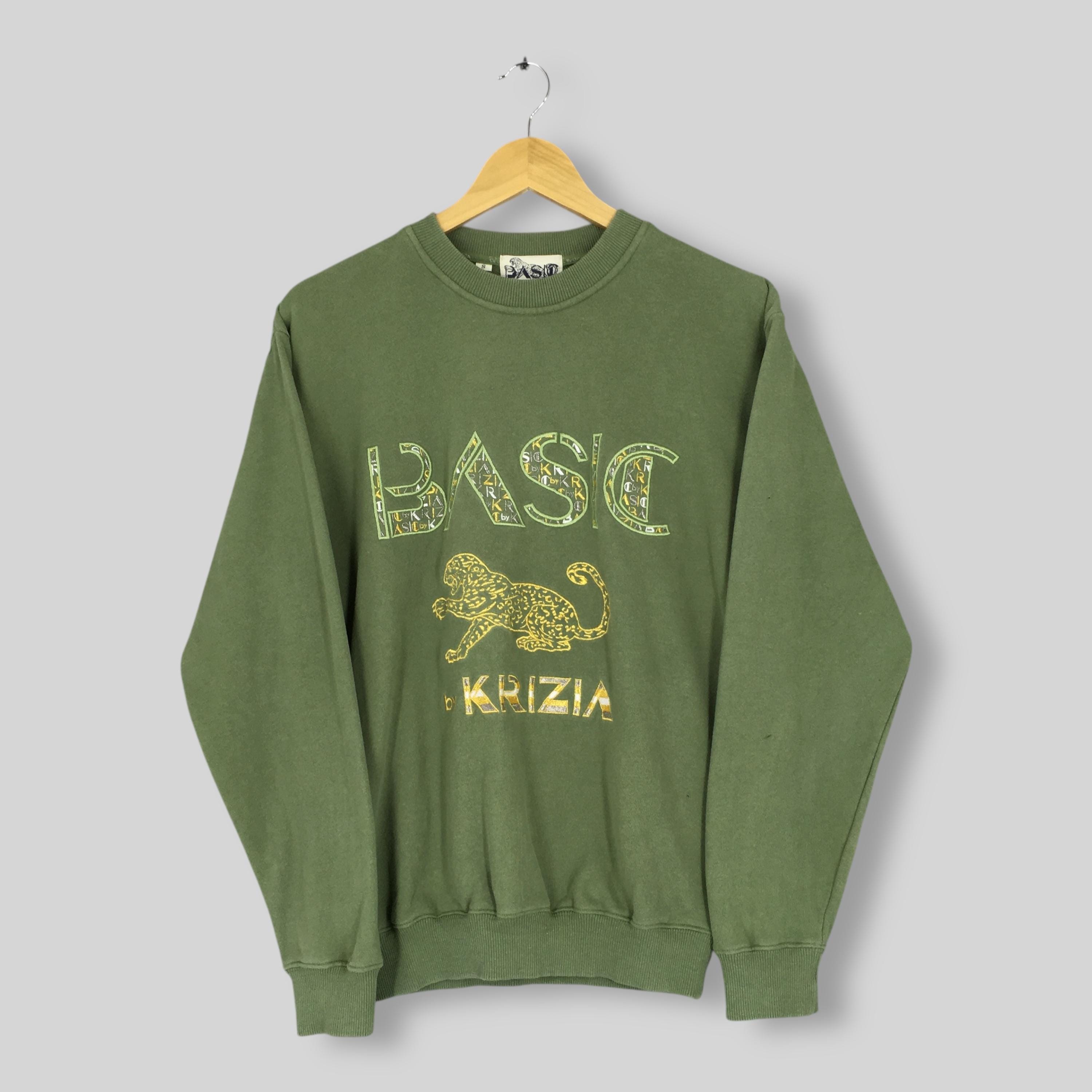 Vintage Basic by Krizia Leopard Sweatshirt Small Basic Krizia