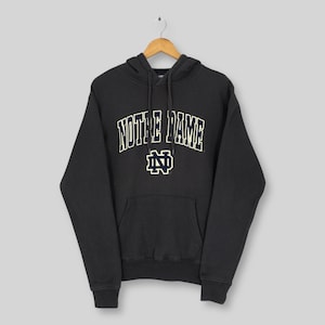 Vintage University of Notre Dame Hoodie Sweatshirt Small Notre Dame Embroidered Logo Sweater Notre Dame Fighting Irish NCAA Hoodies Size S
