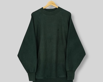 Vintage Champion Reverse Weave Green Crewneck Sweatshirt XL 1980s