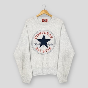 Vintage Converse All Star Sweatshirt Medium Converse All Star Spell Out Logo Sweater Converse Chuck Taylor Jumper Converse Crewneck Size M