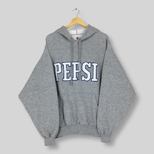 Vintage Pepsi Cola Carbonated Drink Hoodie Sweatshirt XLarge Pepsi Cola Boxy Sweater Pepsi Cola Jumper Coke Soda Drink Pullover Size XL