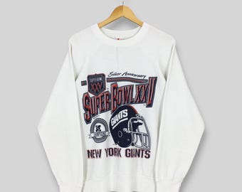 Vintage 90s New York Giants NFL Sweatshirt Large New York Giants Super Bowl XXV Champs Sweater NY Giants American Football Crewneck Size L