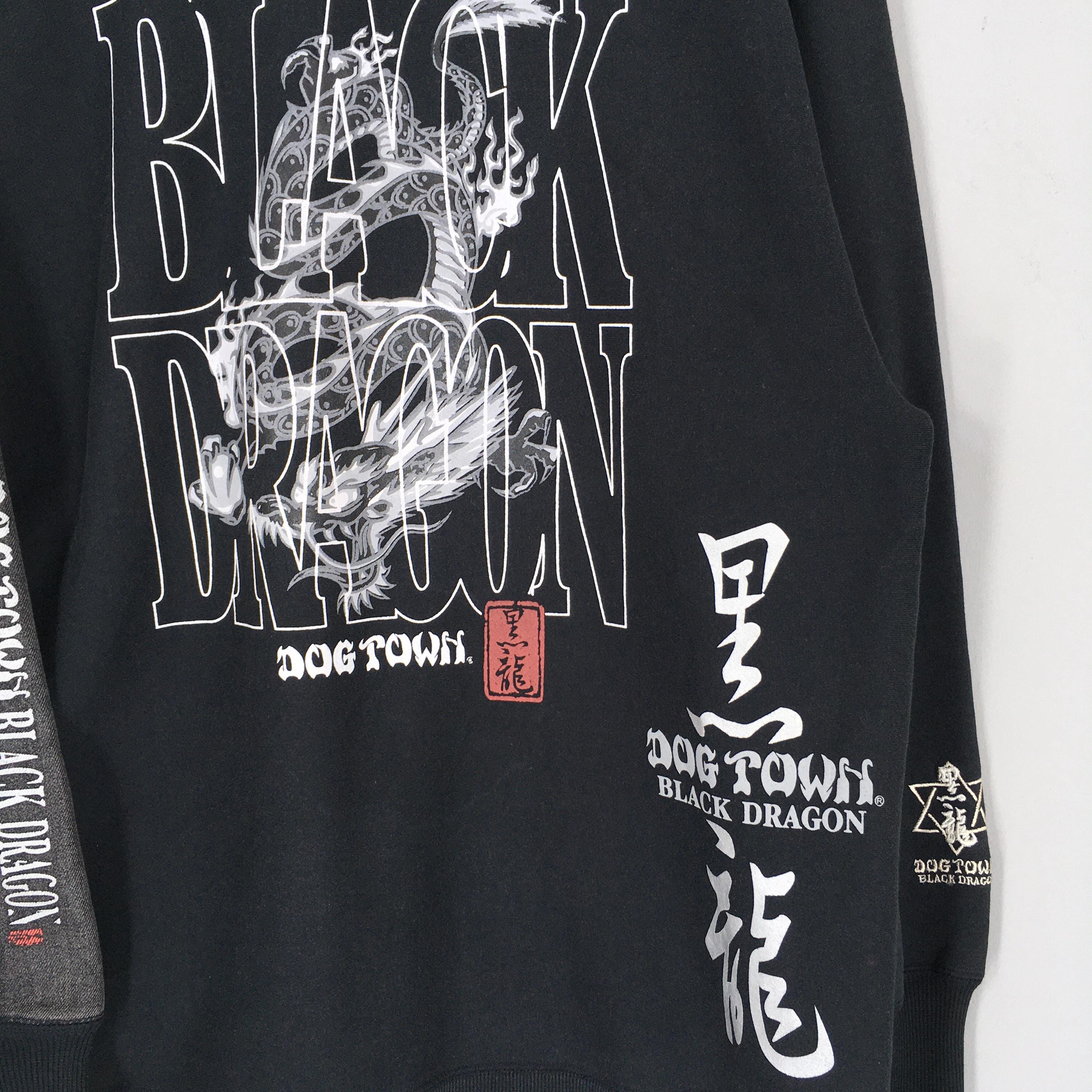 Vintage 90s Dog Town Black Dragon Sweatshirt Xlarge Dogtown Black