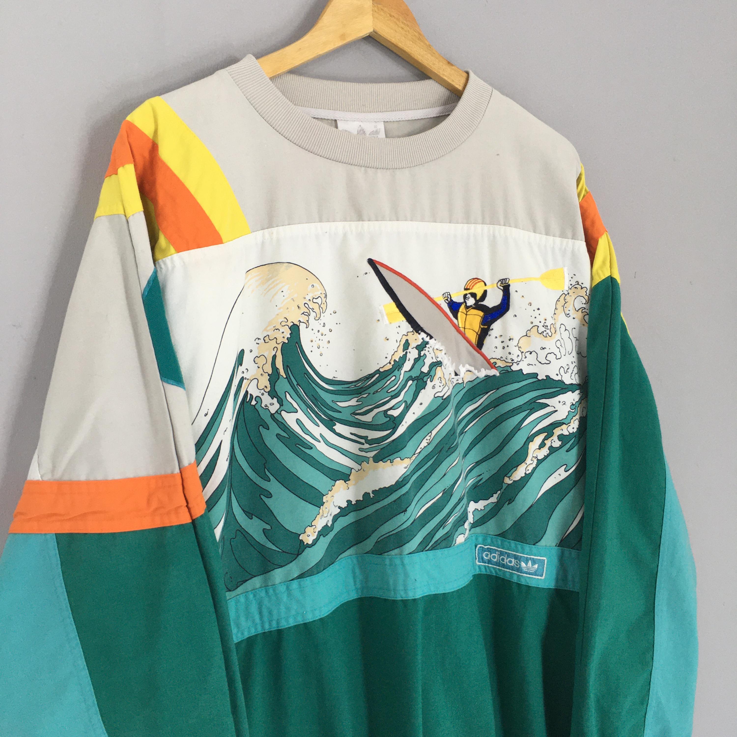 RARE Vintage 80s Adidas Amuza River Sweatshirt Xxlarge Adidas 
