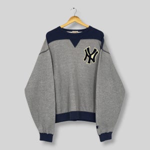 Vintage 1990s New York Yankees MLB Sweatshirt Large NY Yankees Embroidered Logo Sweater Ny Yankees American Baseball Starter Crewneck Size L