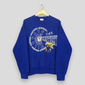 Vintage 90er Jahre Lexington Sweatshirt der Universität von Kentucky Medium Kentucky Wildcats Spell Out Logo Pullover Kentucky Wildcats Öffner