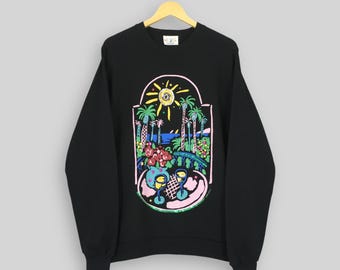Vintage 90s Ken Done Australia Sweatshirt Large Ken Done Pop Art and Design Sweater Ken Done Artwork Graphics Sweater Down Under Crewneck L