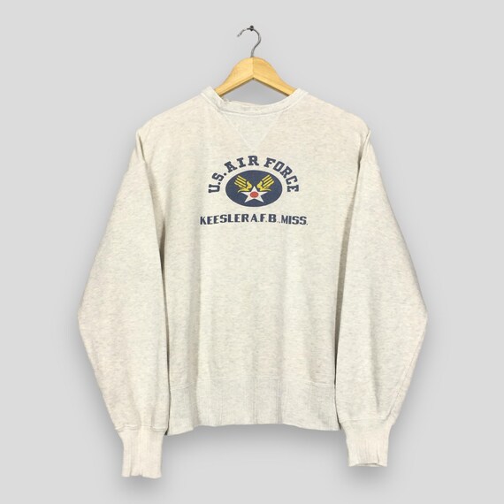 Vintage Warehouse Army Gray Sweatshirt Medium Us Air Force