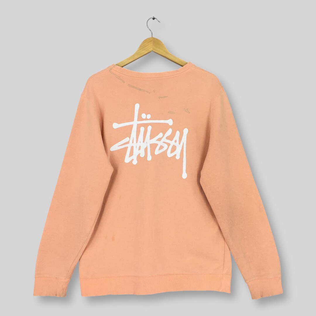 Vintage Distressed Stussy International Sweatshirt Medium Stussy