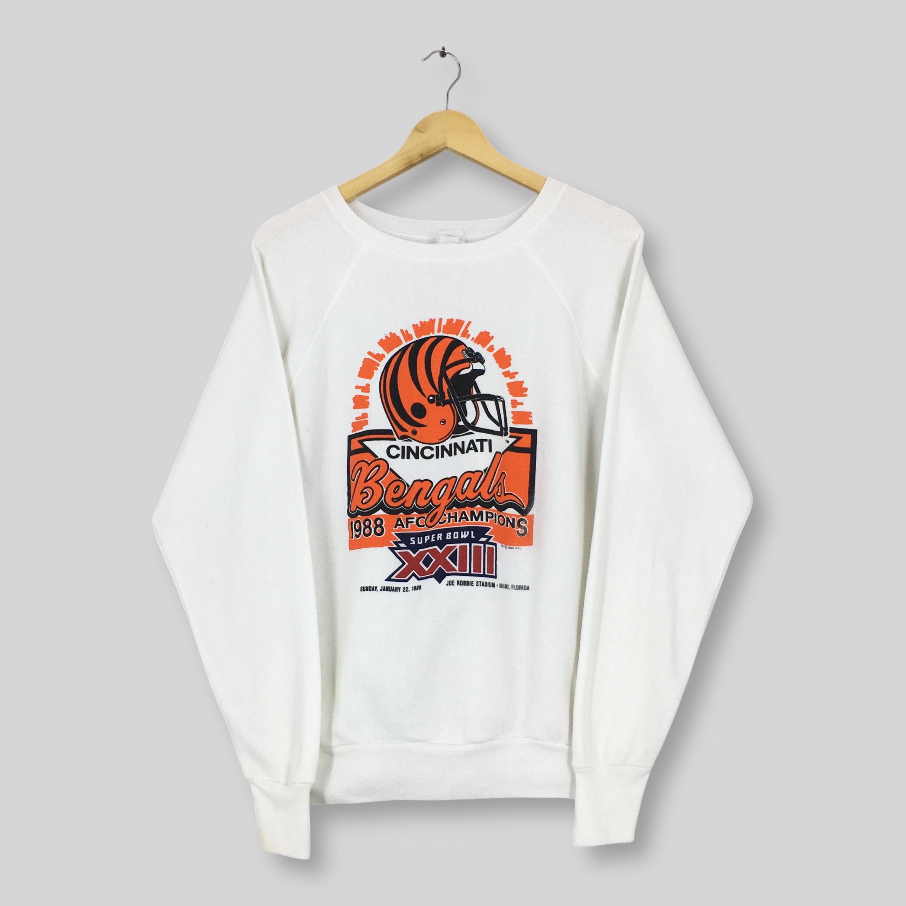 Vintage 80s Cincinnati Bengals NFL Sweatshirt Large Cincinnati