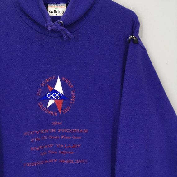 RARE Vintage Adidas Olympic Games Sweatshirt Small 1960 USA Squaw