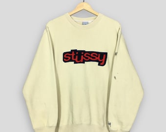【Stüssy 】90s old Stussy WORLDWIDE Sweat Stüssy Vintage 90s STUSSY World Tour Big Logo Sweater Sweatshirt