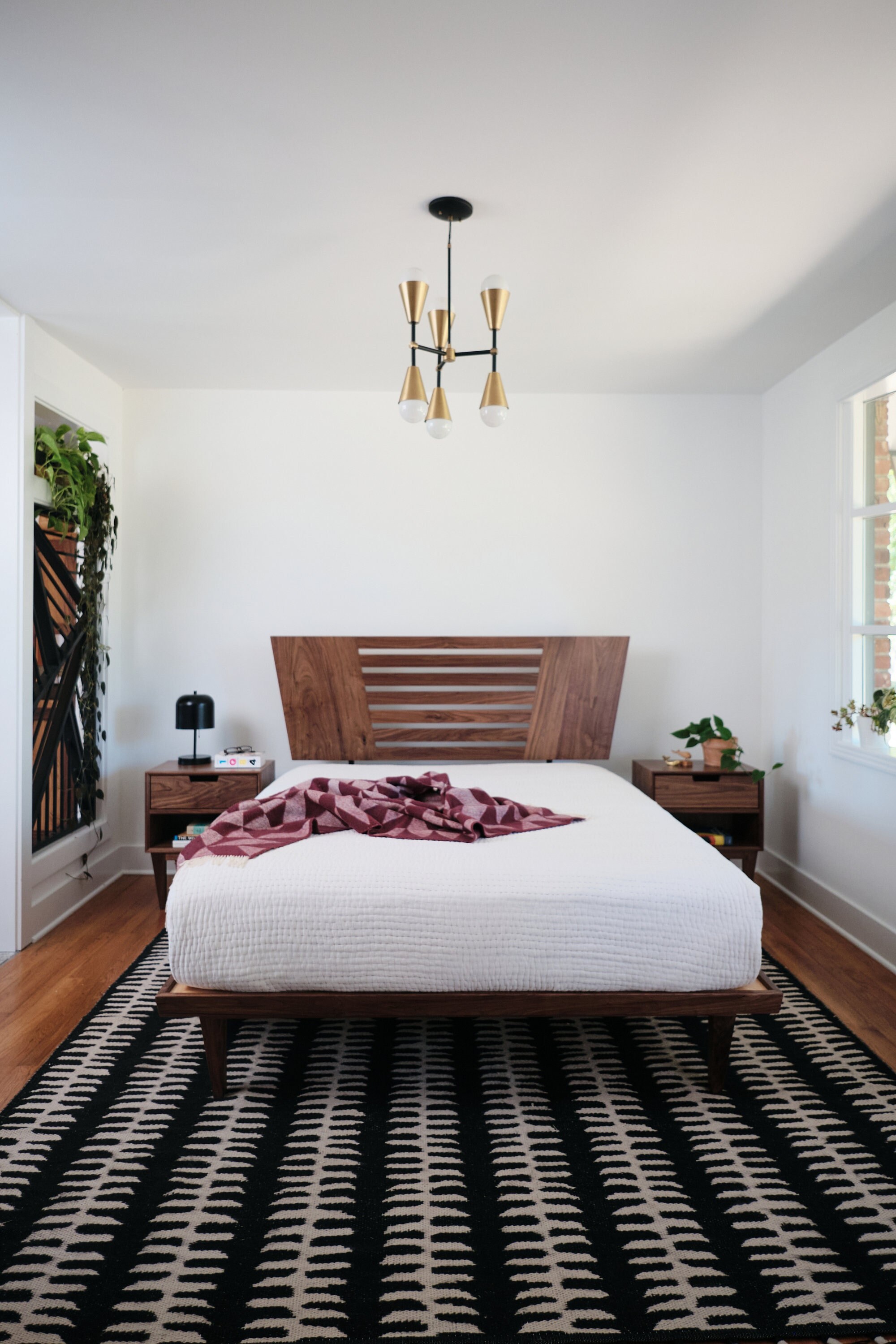 Travis Modern Platform Bed and Headboard Etsy