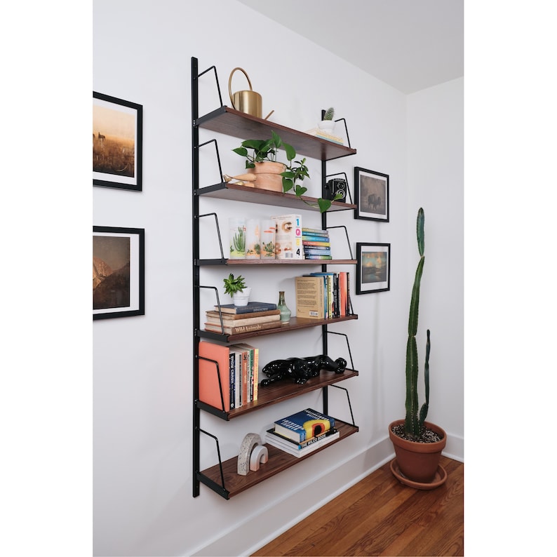 Modern Wall Mounted Bookshelf image 1