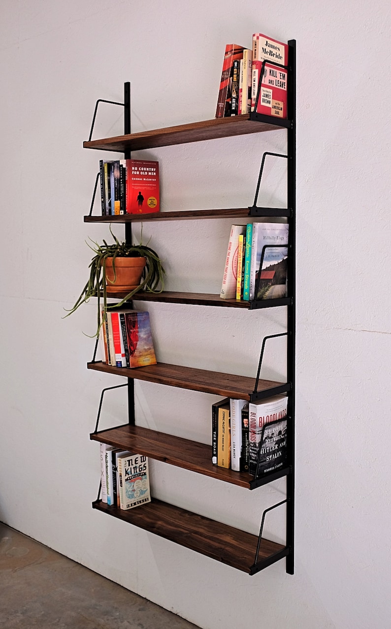 Custom Wall Mounted Bookshelf Etsy