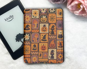 Checkerboard Kindle Case with Detachable Clear Back & Dual Strong Magnetic Cover, Kobo Clara Libra Paperwhite Protective Sleeve