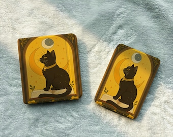 Funda para Kindle y Kobo con diseño de gato de dibujos animados, tapa magnética desmontable, carcasa trasera transparente, bonita funda para lector electrónico con correa y función de apagado automático. Regalo ideal.