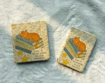 Funda desmontable para Kindle con diseño de gato, parte trasera transparente y parte trasera magnética, funda para Kobo Clara/Libra, adorable funda para lectores electrónicos para amantes de la lectura.