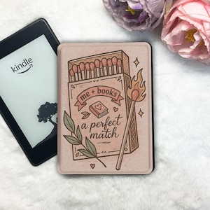 Books And I Kindle & Koboケース | 取り外し可能なクリアバック | デュアルマグネットフリップカバー | ハンドストラップ | 自動ウェイク/スリープ機能搭載 読書好きへのギフト