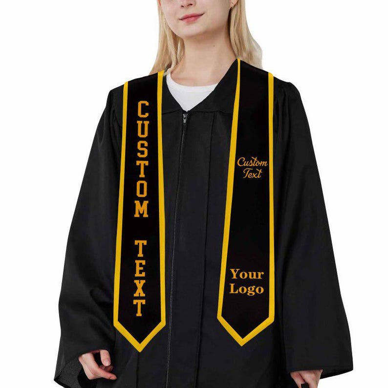 Graduation Robe Items Sashes Custom Graduation Sash With Name, Class of 2026, School Colors Gift - Etsy