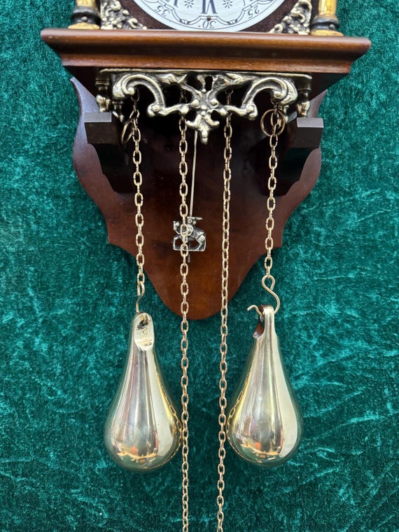 Very Nice Dutch Zaanse Pendulum Clock With the Coat of Arms of