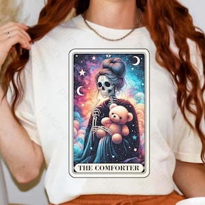 Carte de tarot pour maman (PNG), motif de sublimation de squelette de tarot (PNG), chemise de couette pour maman (PNG), maman rétro (PNG), fête des mères (PNG), carte de couette (PNG), tarot