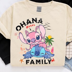Disney Cartoon Movie Png, Blue Monster Coquette Png, Stitch PNG, Ohana png, Family Vacation Png,  Disneyland Birthday Gifts Shirt Png