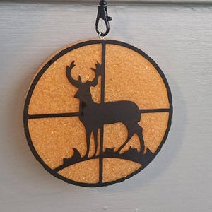 SET: Hunting Car Freshie AND Freshie Hanger, Deer Car Freshie, Hunting Freshie, Man Freshie, Dad Gift, Car Freshie for Guys