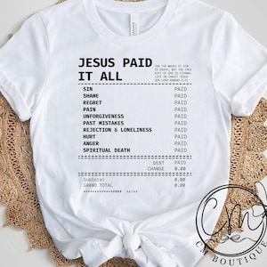 Jesús lo pagó todo, Romanos PNG, Recibo de Jesús PNG, Jesús lo pagó todo DTF, Fe dtf