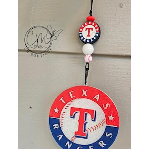 SET: Ranger Freshie AND Freshie Hanger, Texas Ranger Car Freshie, Man Car Freshie Car Accessories, Dad Gift, Texas, Rangers, Baseball Fresh