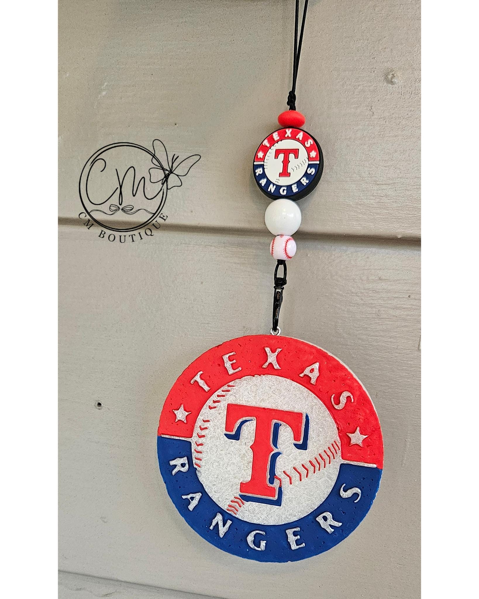 SET: Ranger Freshie AND Freshie Hanger, Texas Ranger Car Freshie, Man Car Freshie Car Accessories, Dad Gift, Texas, Rangers, Baseball Fresh