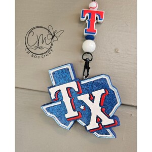 SET: Ranger Freshie AND Freshie Hanger, Texas Ranger Car Freshie, Man Car Freshie Car Accessories, Dad Gift, Texas, Rangers, Baseball Fresh