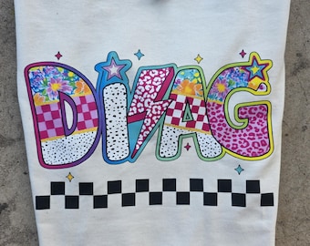 Camiseta de diagnóstico educativo. Diagnóstico educativo. Camiseta de diagnóstico.