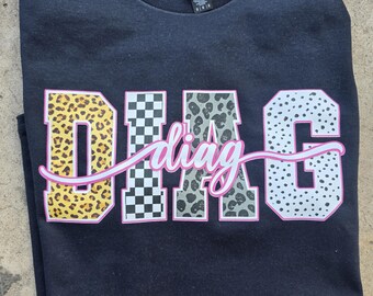 Educatief t-shirt voor diagnosticus. Ed Diag. Shirt voor diagnosticus.
