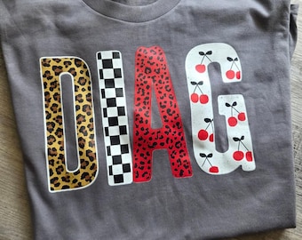 Educatief t-shirt voor diagnosticus. Ed Diag. Shirt voor diagnosticus.