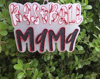 Baseball Mama Car Freshie: Sportmamma biltillbehör