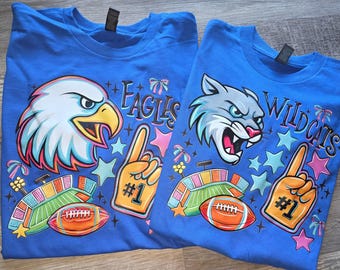 Kleurrijke adelaar, png-bestand: mascotteshirtontwerp (digitale download)