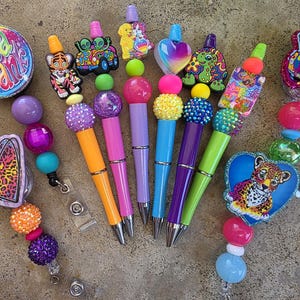 Lisa Frank Badge Reel, Alien, Turtle, ID Holder