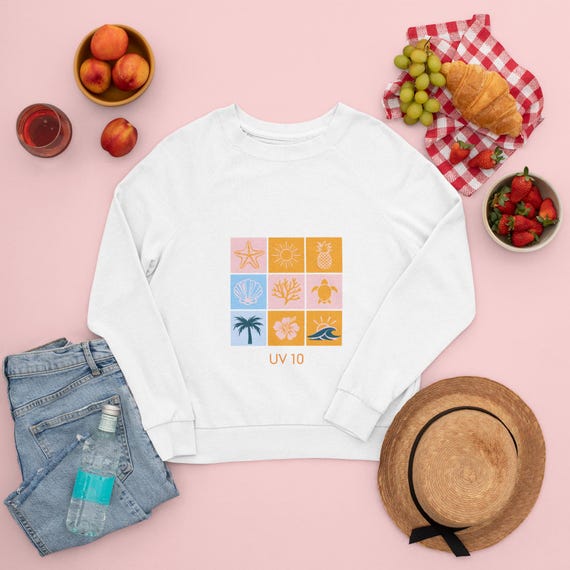 Beach Vibes Unisex Heavy Blend™ Crewneck Sweatshirt - UV 10 Design