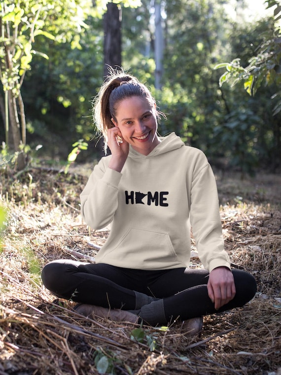 Minnesota Home Hoodie, MN State Pride Sweatshirt, Cozy Unisex Hooded Sweatshirt, North Star State Apparel, Midwest Gift for Him or Her