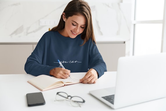 You Can Crewneck Sweatshirt - Inspirational Positive Motivational Jumper, Comfortable Pullover, Cozy Sweater, Warm Top, Graphic Print Shirt