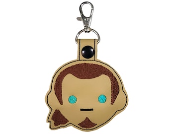 Star Wars Rebels KANAN JARRUS Embroidered *ITH* Vinyl Water-Resistance Key Chain, Snap Tab, Key Fob, Bag Tag, Zipper Pull