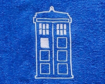 Doctor Who Police Box (Tardis) Hand/Dish/Kitchen/Tea Towel